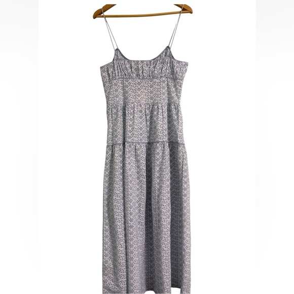 NWT Doen Benoit Eyelet Midi Length Dress in Clearwater Size Medium - Picture 6 of 6
